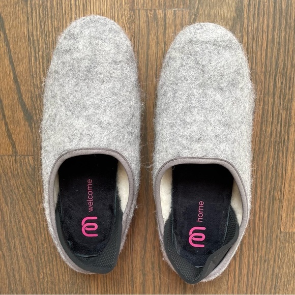 mahabis Classic Larvik Light Grey Grey Wool Slipper - Picture 12 of 12